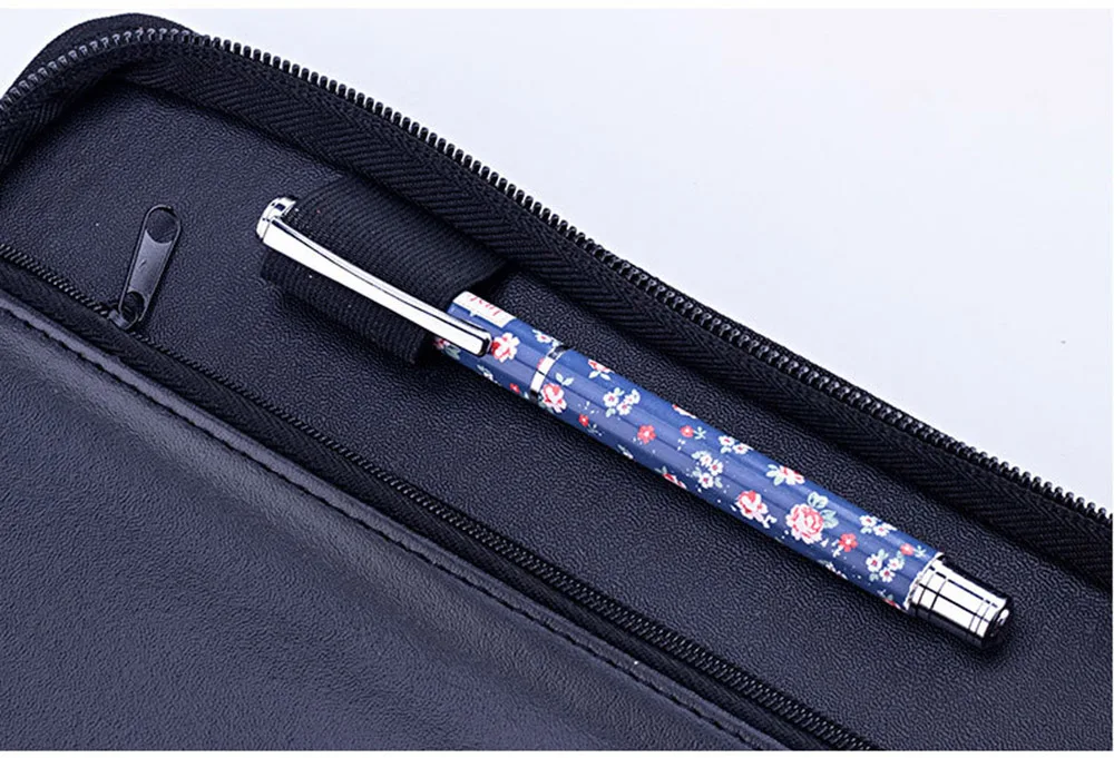 Каваи искусственная кожа A5 Padfolio с калькулятором на молнии связующий портфель для ноутбука папка для руководителя спиральная записная книжка для путешествий