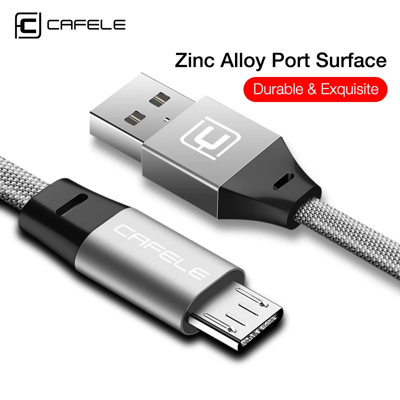 Cafele Кабель Micro USB для samsung huawei Xiaomi Android телефоны зарядка через usb кабель передачи