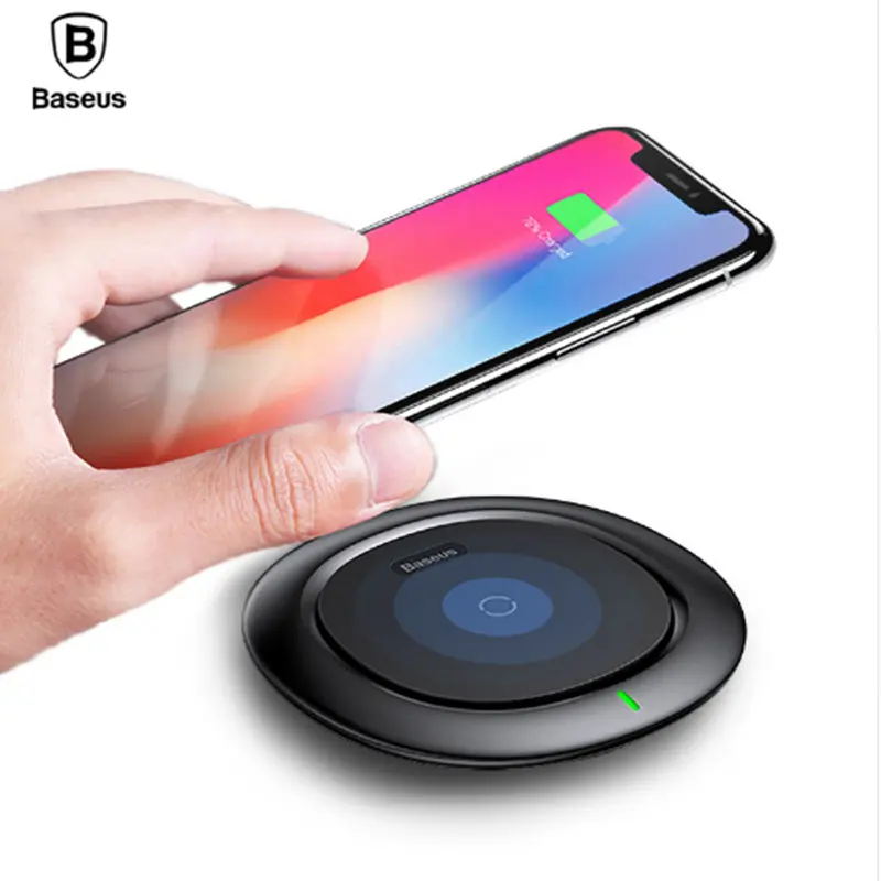 Qi Беспроводной Зарядное устройство Baseus быстро зарядного устройства для iPhone X 8