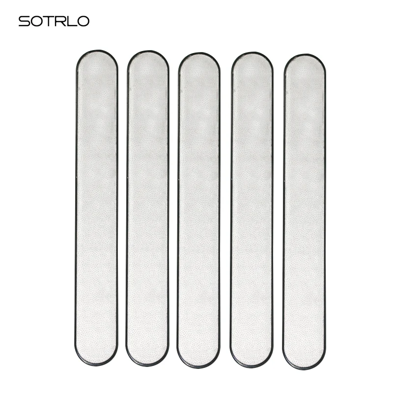 Sotrlo 5 шт. профессиональные пилки для ногтей из нержавеющей стали пилочка буфера