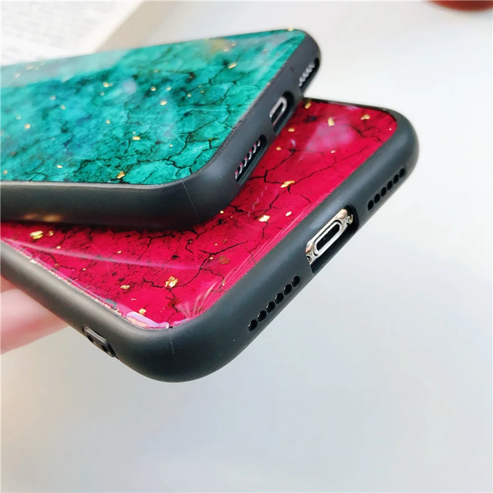 Luxury Diamond Marble Glitter Case For iPhone XS Max XR 7Plus 8Plus 6 6s Plus Holder Coque X 6S 7 8 Cover | Мобильные телефоны и