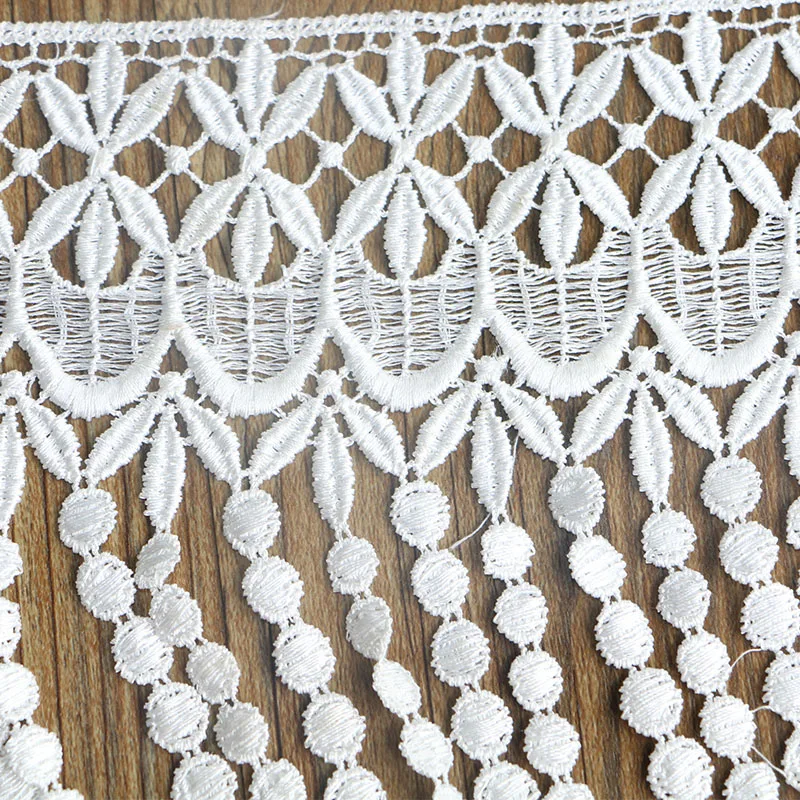 

1 Yards15cm white embroidered Cotton lace Sewing Accessories craft Handmade for clothing bag wedding Decoration