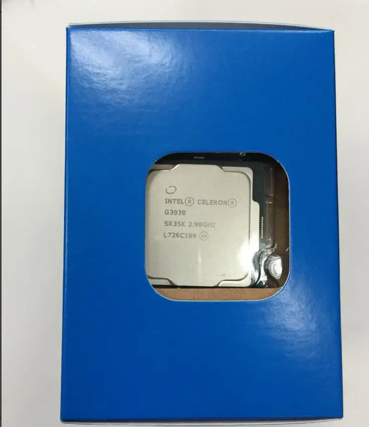Процессор Intel Celeron G3930 в штучной упаковке процессор LGA1151 14 нанометров двухъядерный процессор, работающий правильно для настольных ПК