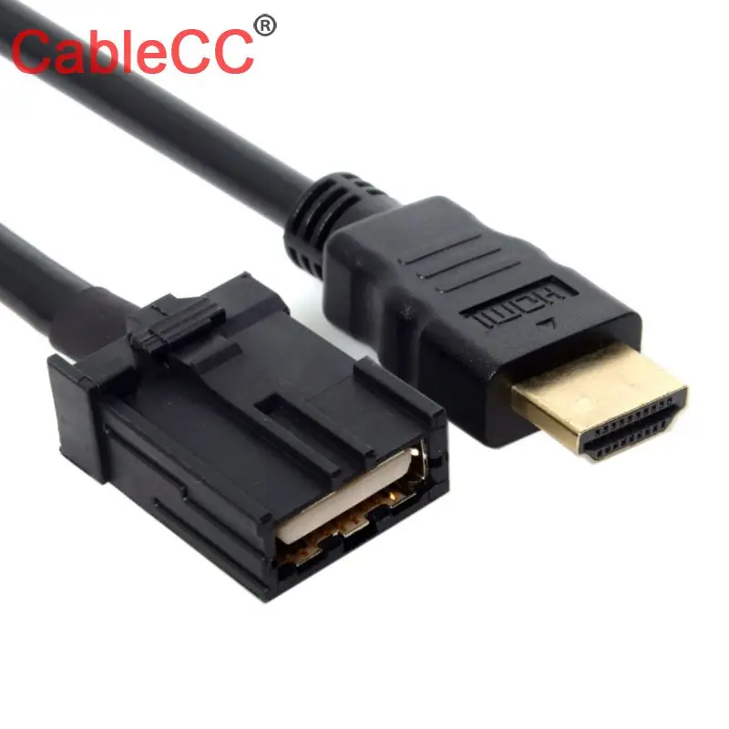 Высокая скорость HDMI 1,4 Тип E папа-тип A папа Видео Аудио кабель автомобильная система подключения класс разъем для автомобиля hyundai H1