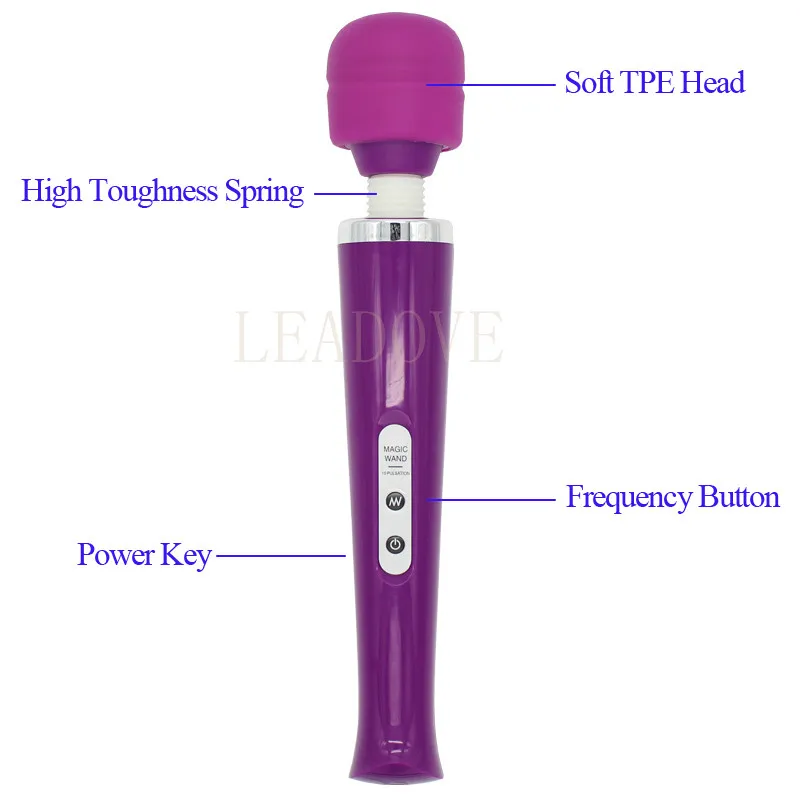 10 скоростей USB Перезаряжаемый массажер волшебная палочка AV Вибратор Стимуляция