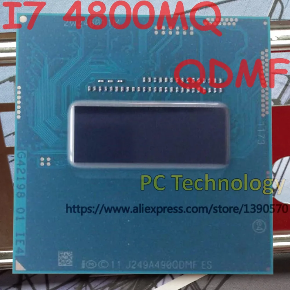 Оригинальный процессор Intel Core I7 4800MQ QS QDMF Стандартный 2 7 ГГц-3 ГГц L3 = 6M