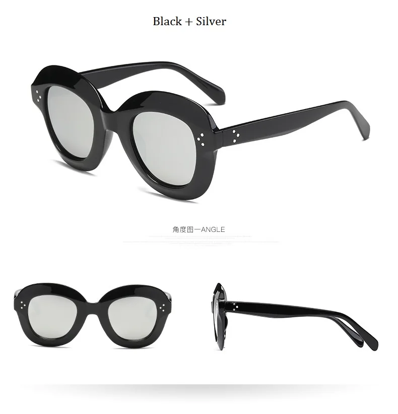 Fashion Sunglasses Women Sexy Luxury Brand Designer Vintage Sun glasses Female Rivet Shades Big Frame Style Eyewear Oculos
