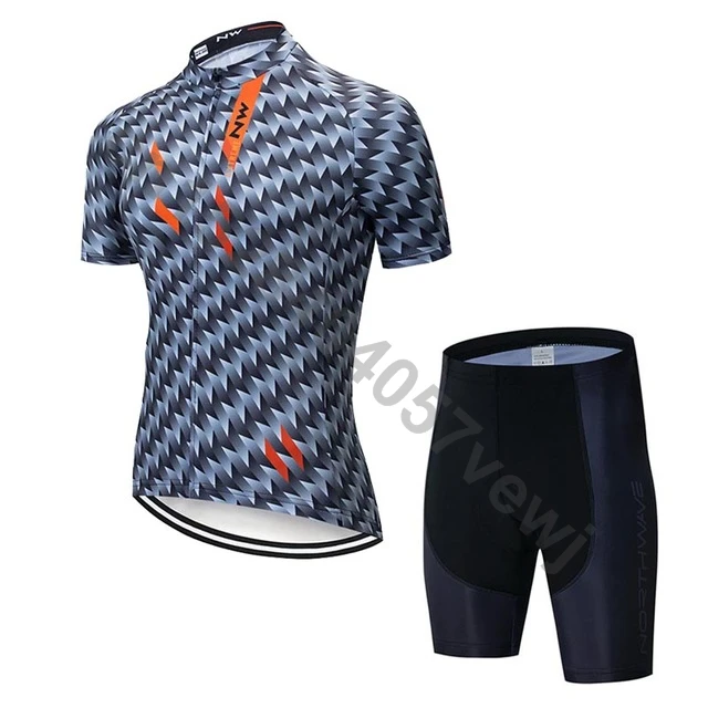 set 4 NW, набор Джерси для велоспорта, одежда для горного велосипеда, летняя одежда с коротким рукавом, быстросохнущая одежда, Майо, Ropa Ciclismo Hombre C24 - Цвет: set 4
