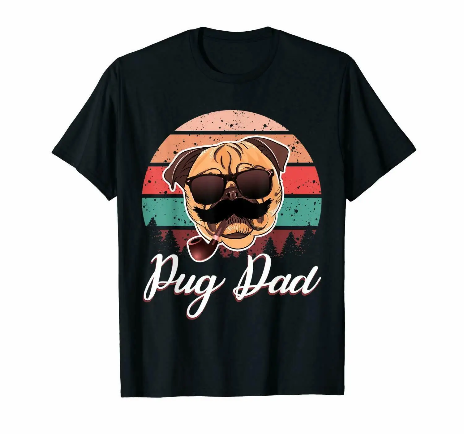 

The Pugfather Pug Dog Pet Animals Lovers Gift T-Shirt for Father's Day