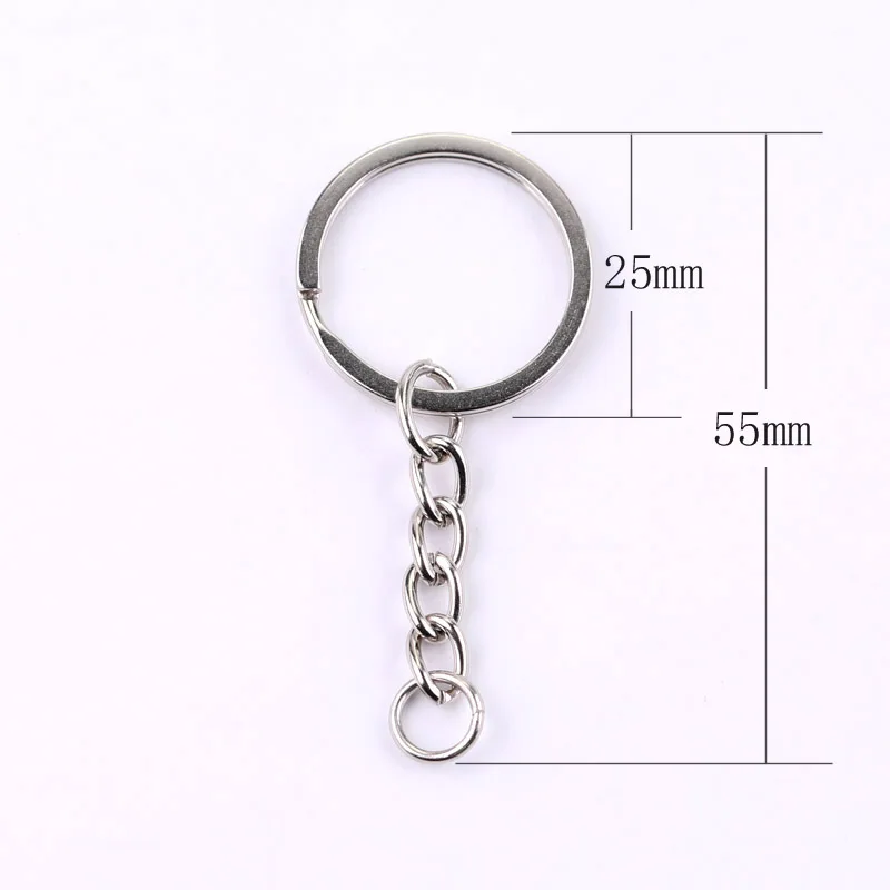 Flat ring 25 мм Металл Тиснение брелки круглый брелок аксессуары кулон ручной работы DIY аксессуары фитинги - Цвет: Flat ring