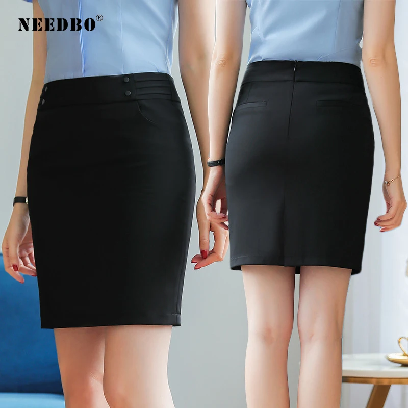 Женская мини-юбка с высокой талией Офисная облегающая формальная офисная