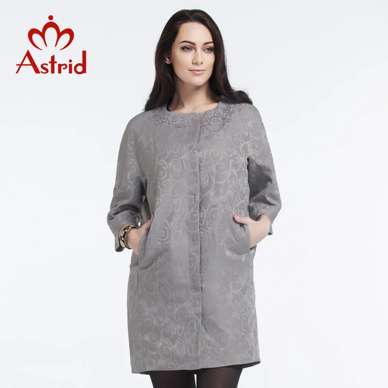 Астрид 2016 новый летний женщин высокое качество мода плащ Большой размер три