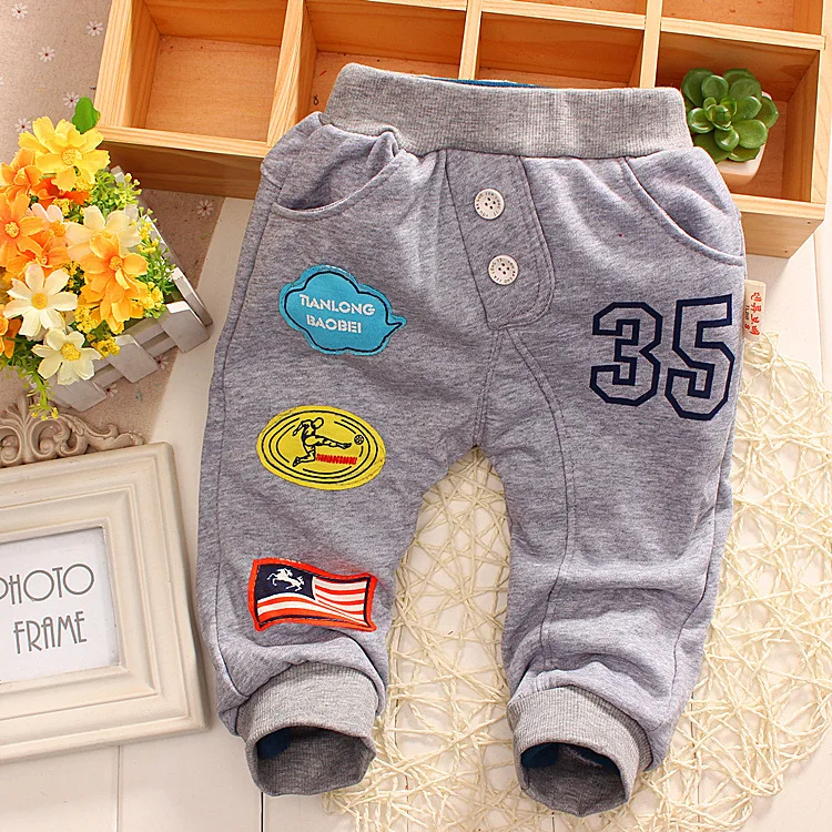 Штаны-шаровары для мальчиков весна-осень детские брюки хлопковые г. в Корейском