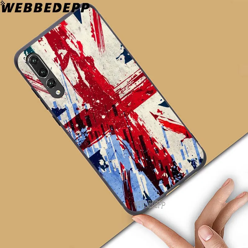 WEBBEDEPP мягкий чехол для Huawei Honor 6 7A Pro 7C 8C 7X 8X 8 9 10 lite Note10 с флагом России США