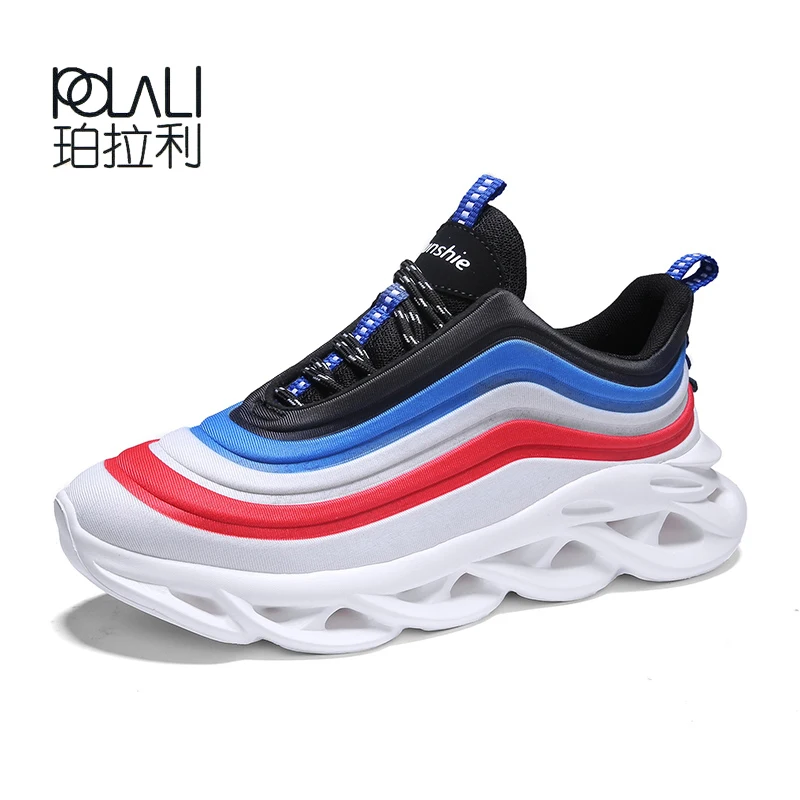 Мужские кроссовки для бега POLALI дышащие с амортизирующим лезвием прогулок спорта