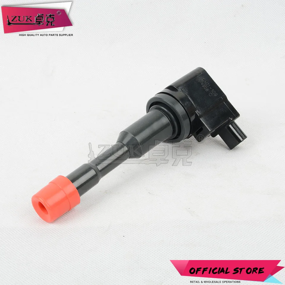 ZUK 4 шт. спереди катушки зажигания для HONDA FIT Джаз 2005-2008 GD1 город 2007 2008 подходит для салона 2003 2004 2005 2006 GD6 для 1.3L автомобили