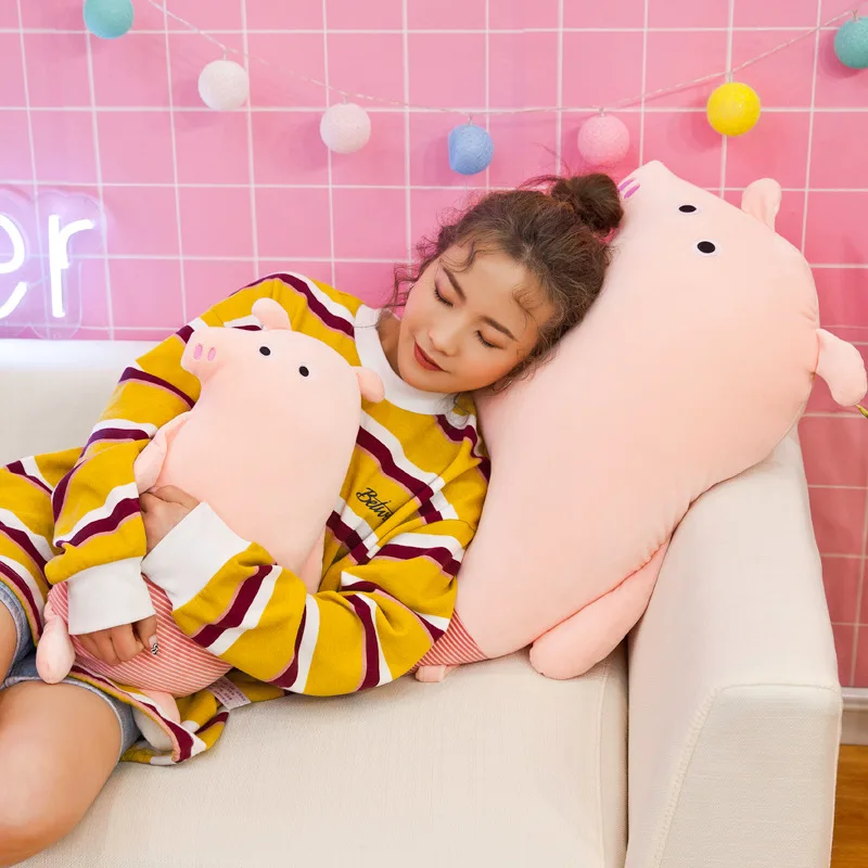 55 см Большой размер Забавный мягкий укус динозавр Пингвин Свинья медведь