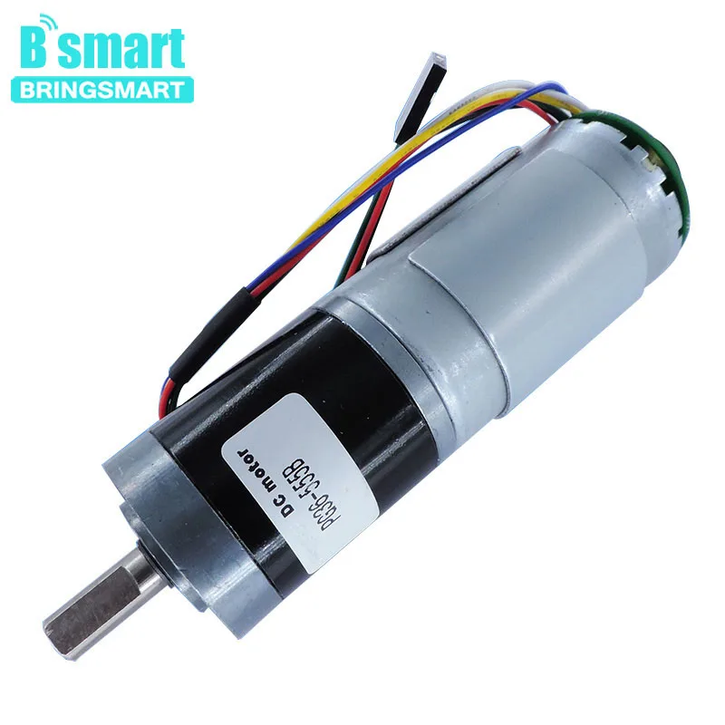 

Bringsmart мини планетарный редуктор PG36-555B 12 в 40 редуктор оборотов постоянного тока электродвигатель 24 в 80 об/мин