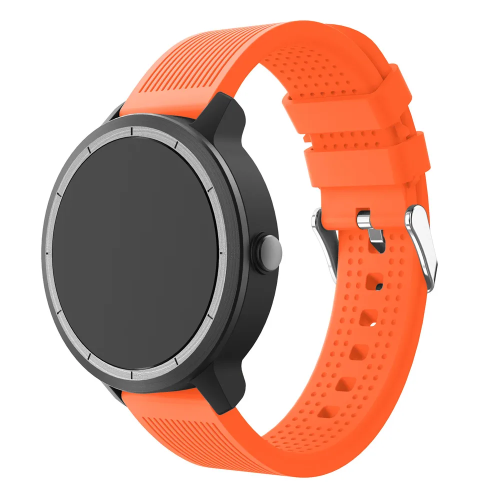 orange Мягкий силиконовый сменный ремешок для смарт-часов Garmin vivoactive3 vivomove HR смарт-браслет samsung Galaxy watch активный ремешок - Цвет ремешка: orange