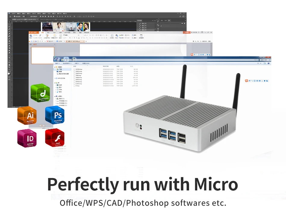 HLY Мини ПК Core i3 7100U i5 7200U 4210Y безвентиляторный ПК мини Windows 10 HDMI 480 ГБ SSD HTPC TV корпус Wifi USB микро компьютер