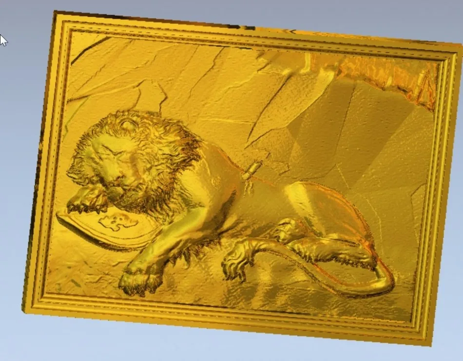 Эксклюзивная модель artcam Lion_6 для ЧПУ в формате STL|artcam relief|for cncrelief modelling |