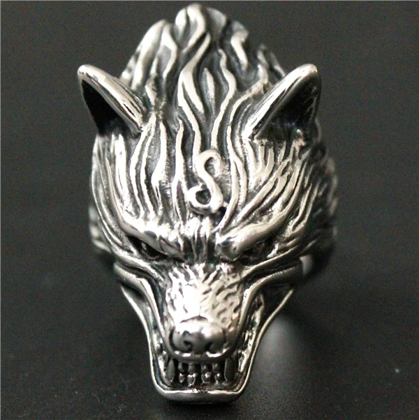 2017 тяжелое кольцо вампира волка 316L из нержавеющей стали Ювелирное модное мужское