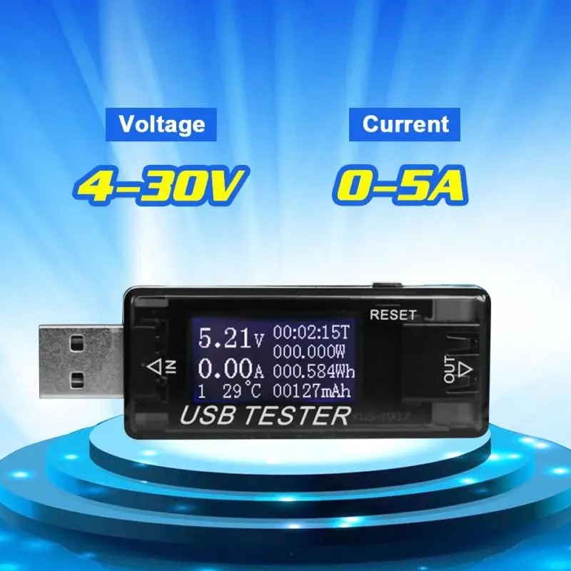 USB тестер 7 в 1 цифровой вольтметр постоянного тока амперметр измеритель