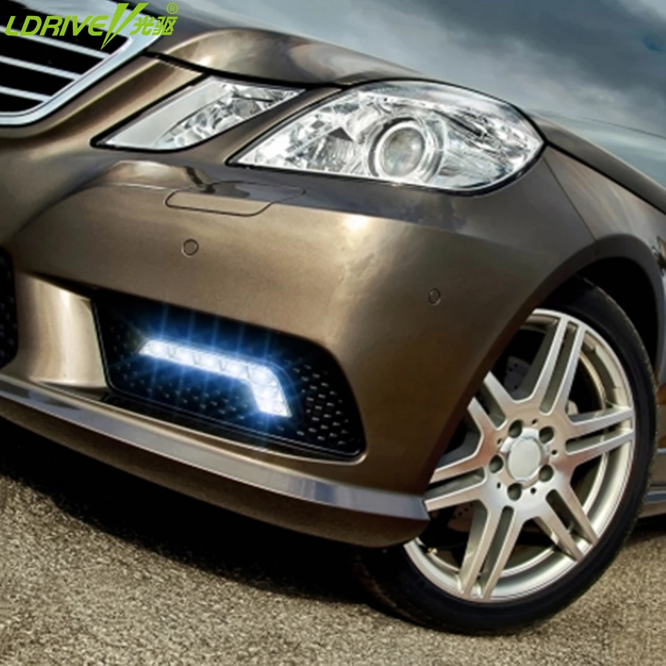 2 шт./лот 12V автомобиль 6LED дневные ходовые огни фары DRL лампы Авто Противотуманные