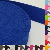 25mm webbing 90yardslot 1 inch colored 50 color available polypropylene for bag sewing belt webbing strapping braided strap