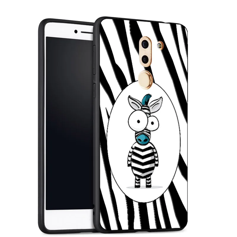 Чехол Huawei Honor 6X 5 дюймов 3D рельефный силиконовый мягкий чехол задняя крышка для