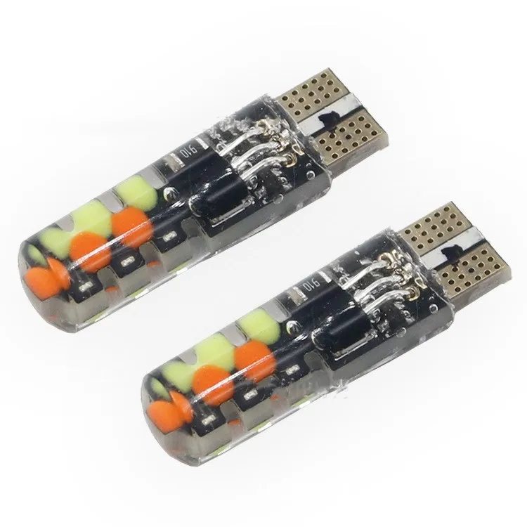1 комплект Заводская Новинка и горячая распродажа прямая продажа T10 w5w RGB 12SMD COB 194 168