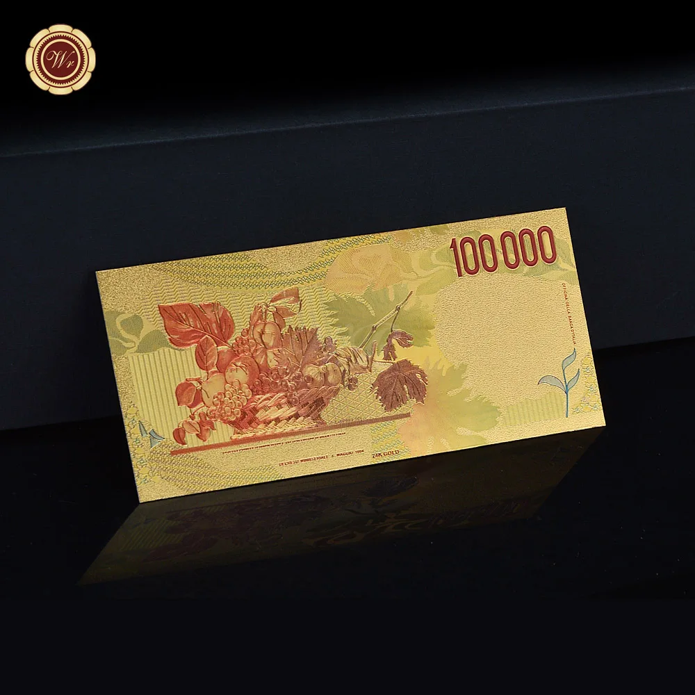 Самые продаваемые продукты 2015 Позолоченные банкноты оптом 100 тысяч итальянских