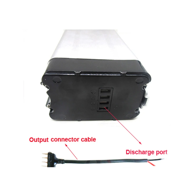 

No taxes Sliver fish 52V 17Ah E-Bike battery 14S 18650 52V lithium Battery pack for Electric Bicycle 48V 1000W 1200W 750w Motor