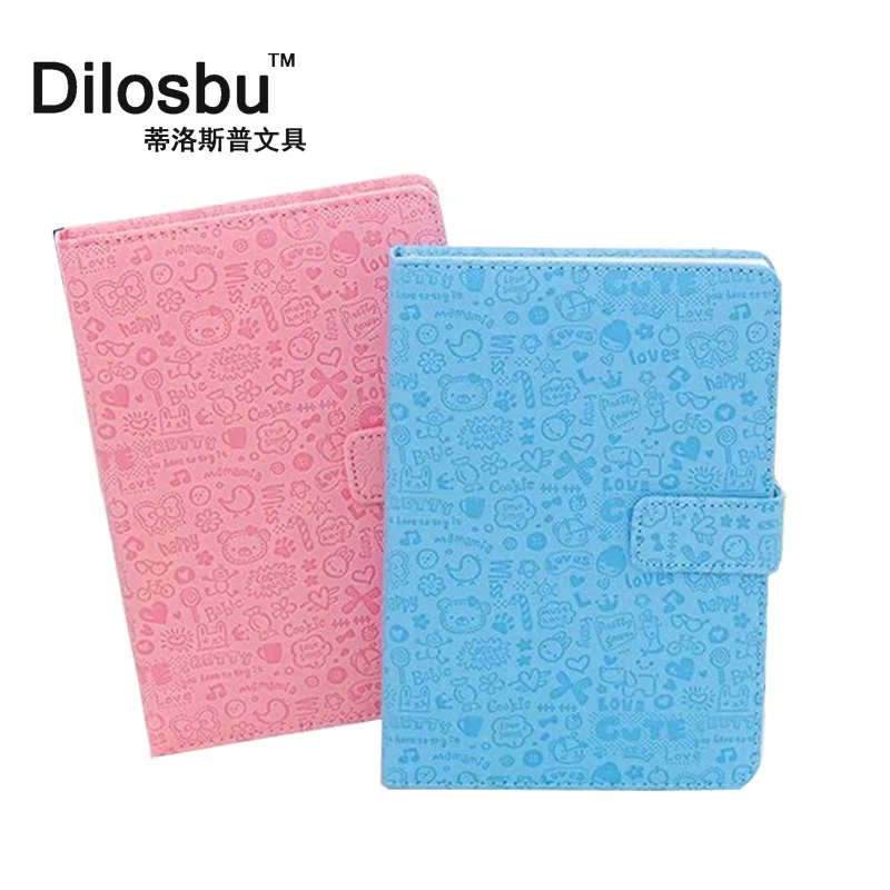 

Dilosbu A5 японский Kawaii мультфильм PU Обложка дневник ноутбук магнитная пряжка Печатный ноутбук ручной работы для планирования календаря блокно...