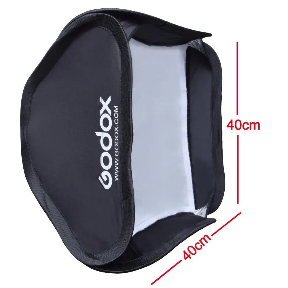 Сумка-софтбокс Godox 40X40 см/15 7 &quotX 15 7&quot для студийной вспышки Speedlite Professional Photo fit Bowens