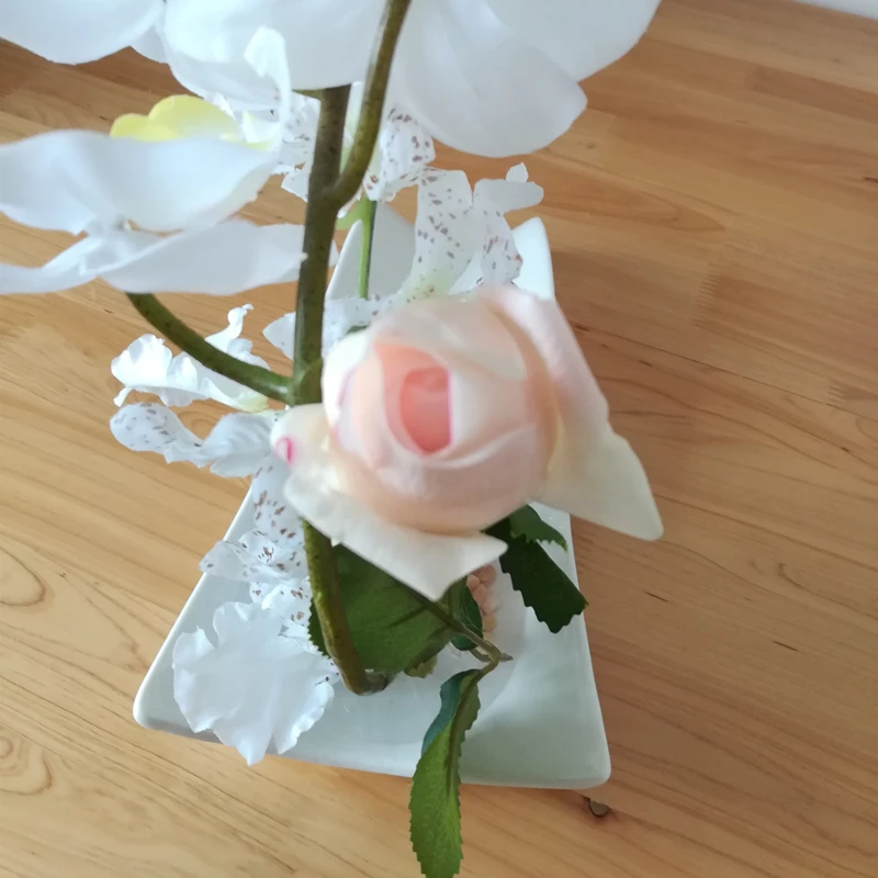 Реалистичный искусственный Шелковый цветок из искусственной кожи на ощупь