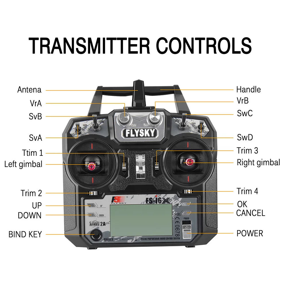 Flysky FS i6X 10CH 2 4 ГГц AFHDS 2A передатчика радиоуправляемой модели к компьютеру с iA6B iA10B X6B