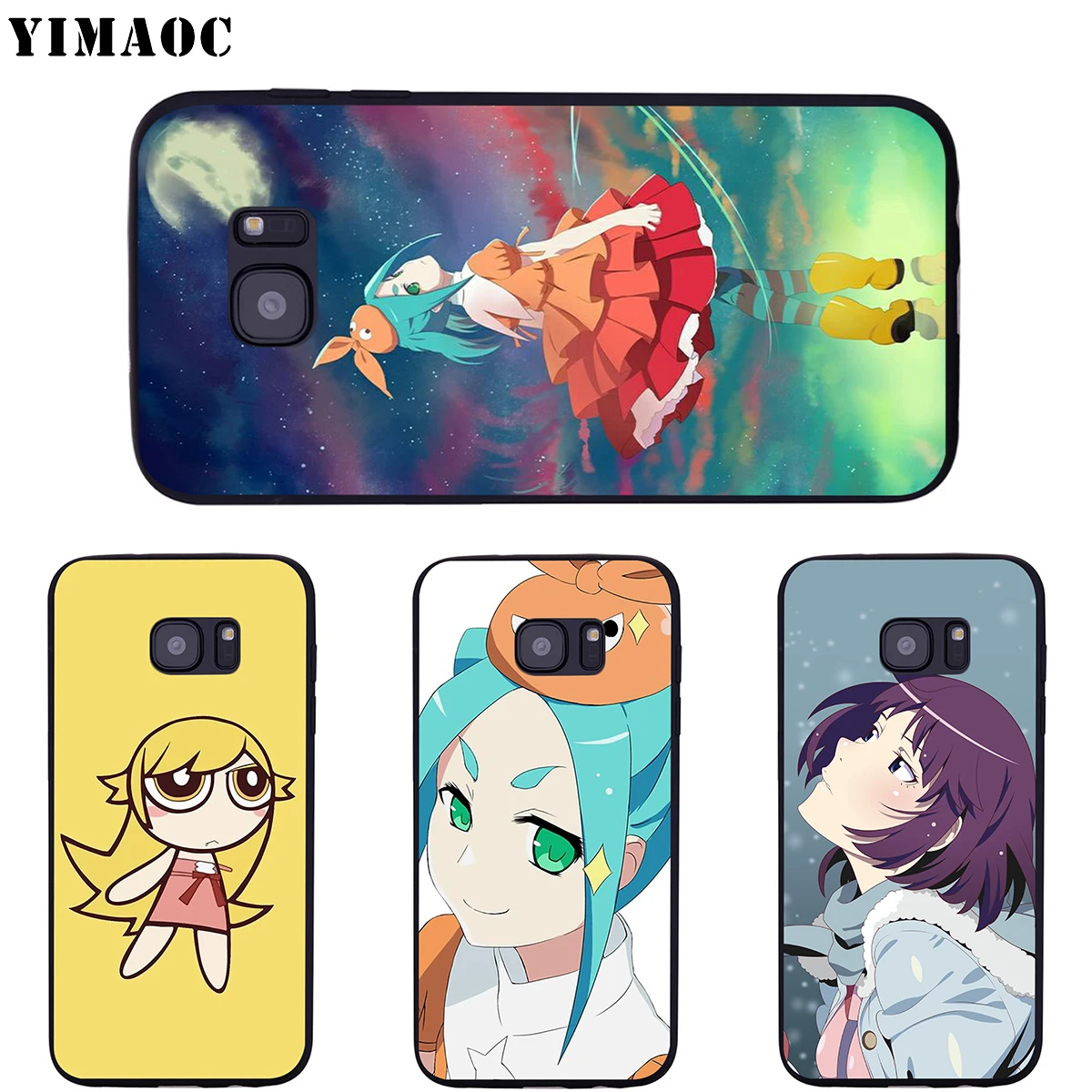 Мягкий силиконовый чехол YIMAOC Monogatari для Samsung Galaxy S6 S7 Edge S8 S9 Plus A3 A5 A6 Note 8 9 | Мобильные