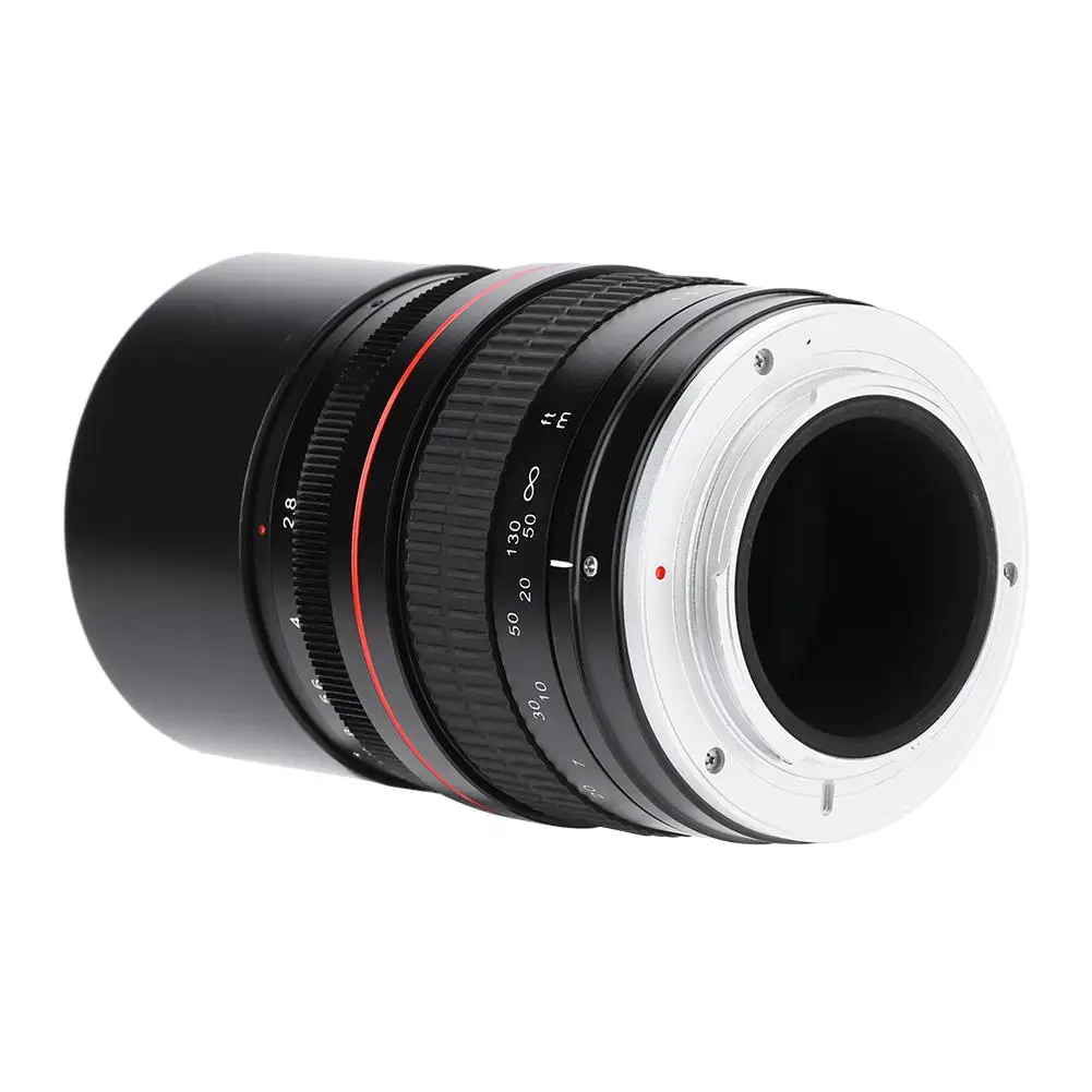 135 мм F2.8 DSLR Полнокадровый телеобъектив с большой апертурой ручной фиксированной фокусировкой крепление для камеры Canon EF, Nikon F