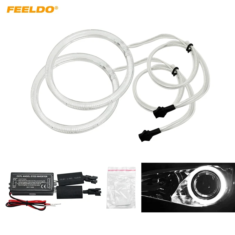 

FEELDO 2Pcs/set Special Car CCFL Halo Rings Angel Eyes Light for Subaru Legacy DRL Headlight White #FD-991