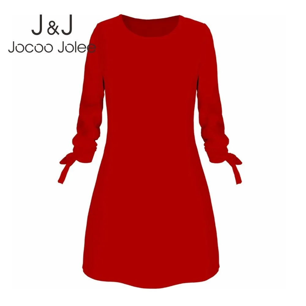 Повседневное цельное свободное платье Jocoo Jolee летнее элегантное шифоновое с