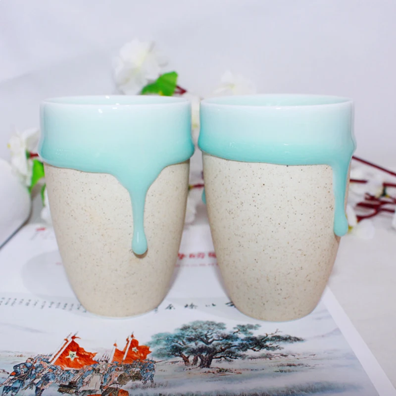 Оригинальная глазурованная кофейная кружка Офисная чайная чашка креативные