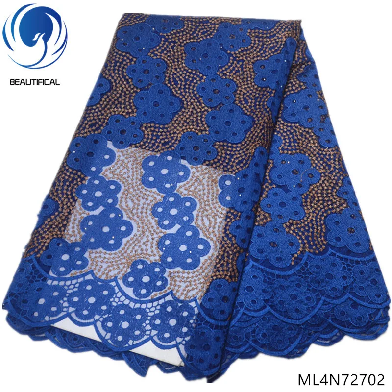 

BEAUTIFICAL Green african lace fabrics 2019 Fashion tow-tone colour tulle lace fabric 5yards/lot nigerian lace fabric ML4N727