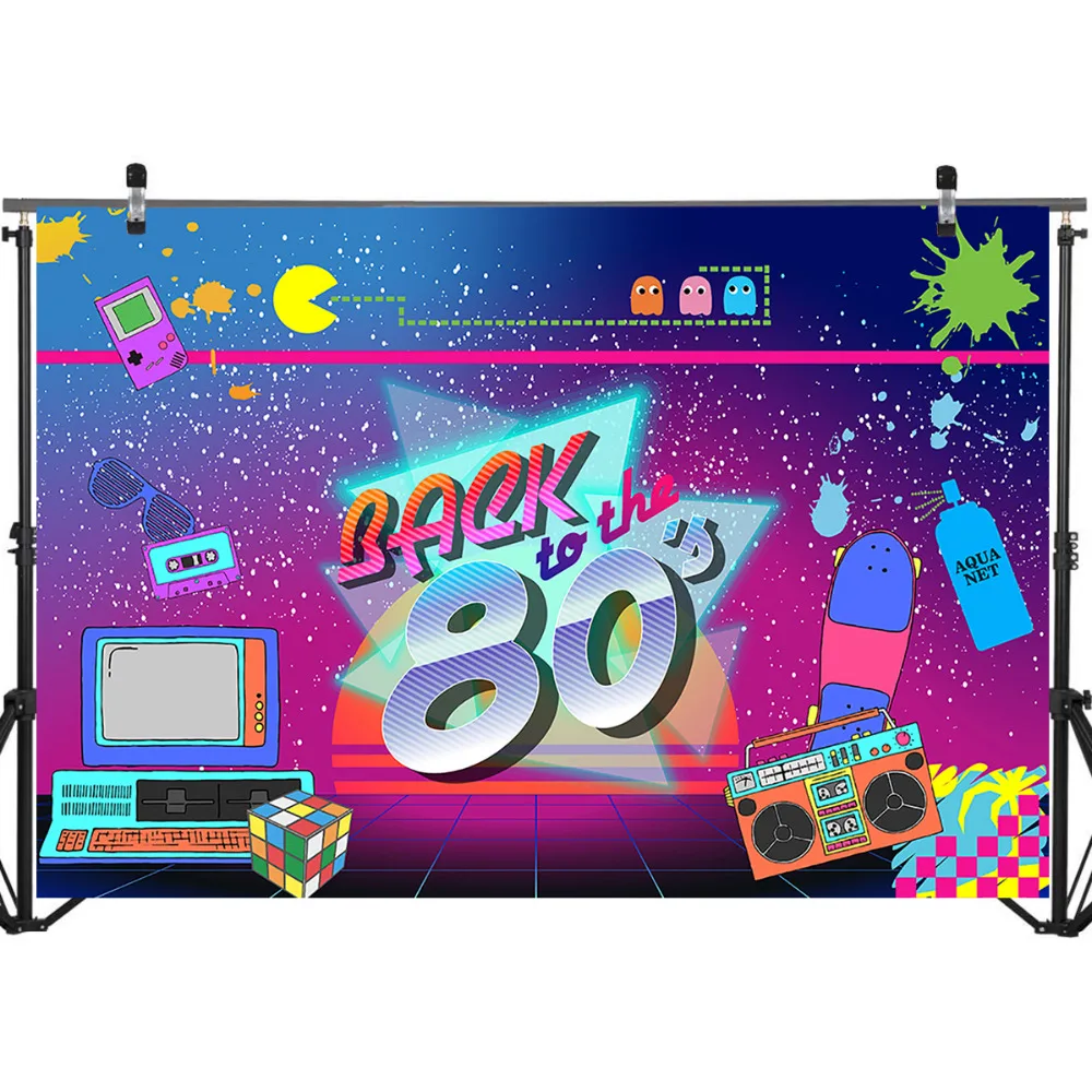 Mehofoto Back to The 80s фон в стиле хип-хоп с изображением граффити на стене для студийной