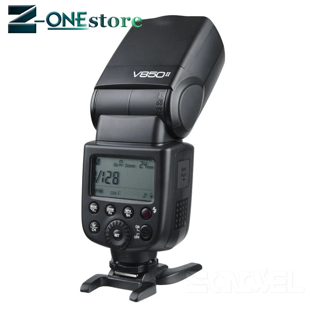 Godox V850II GN60 HSS 2 4G Беспроводная система X Flash Speedlite литий ионная батарея +