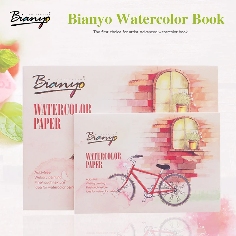 Альбом для акварельных рисунков Bianyo A5 A6 12 листов|watercolor set|paper watercolorart watercolor paper |