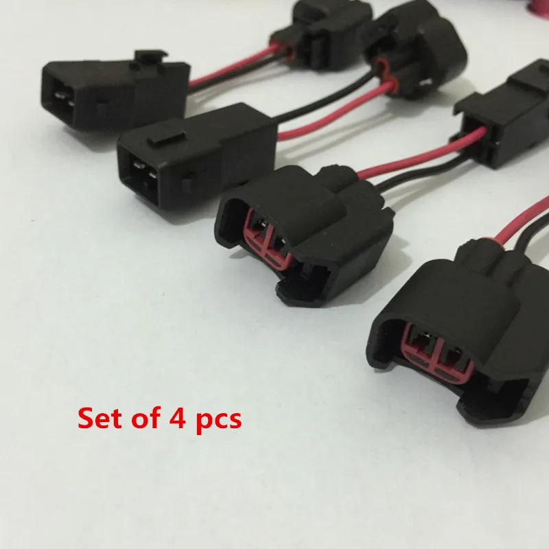 4x USCAR EV6 Female to EV1 Male коннекторы для инжектора топлива адаптеры LS1 LS6 LT1 жгут проводов