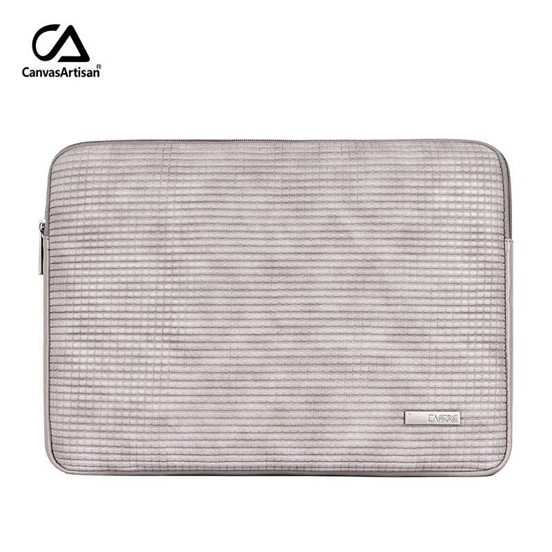 Grey Новая брендовая сумка из искусственной кожи для ноутбука 1", 14", 1", 15,6", Чехол Для Macbook Air Pro 13,", Прямая поставка L20-04 - Цвет: Grey