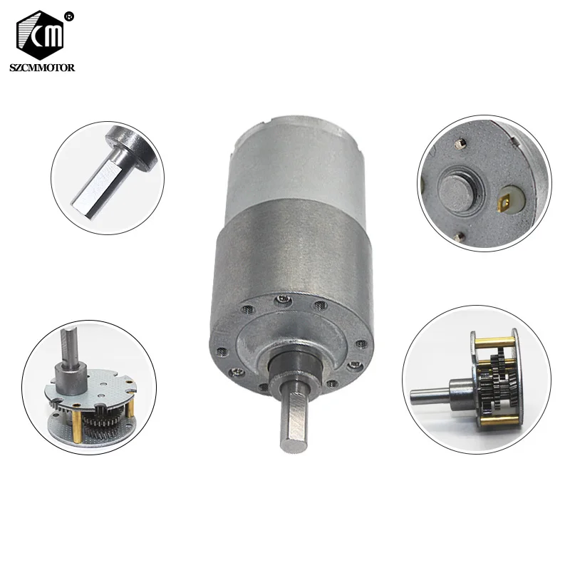 37 мм цельнометаллический Шестерни коробка 12v 24v DC Шестерни мотор 7 об/мин до 1600 об/мин Шестерни мотор motop высокий крутящий момент эксцентриковый вал Шестерни ed мотор