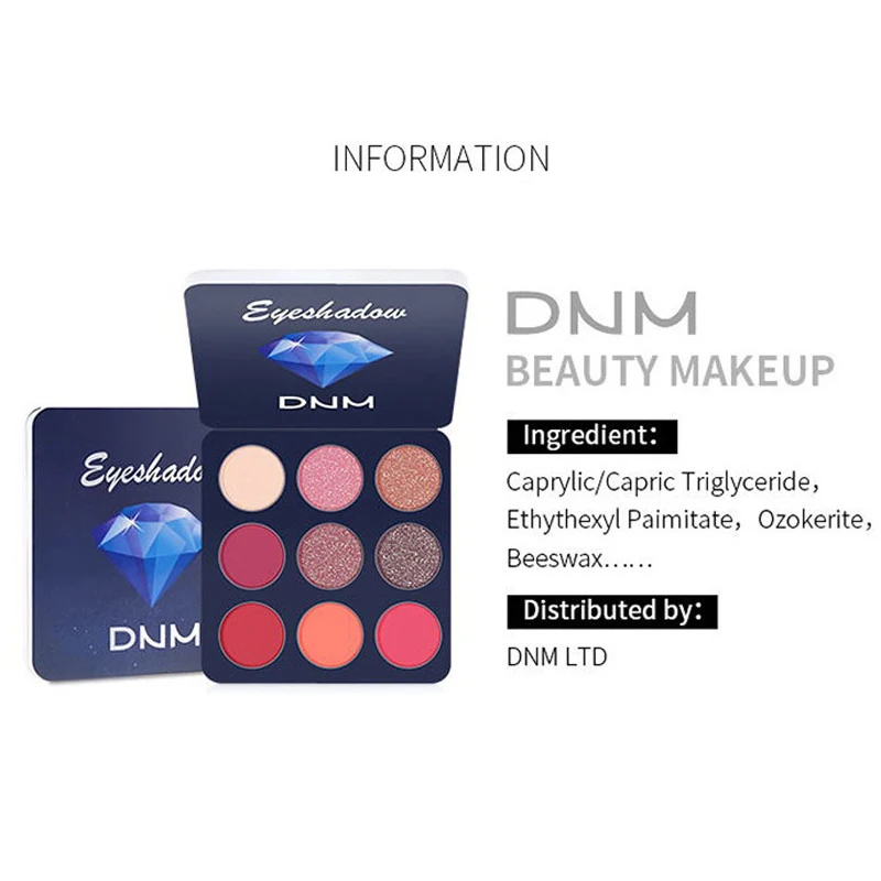 Профессиональная Натуральная палитра теней для век 9 цветов 1 шт. матовая с